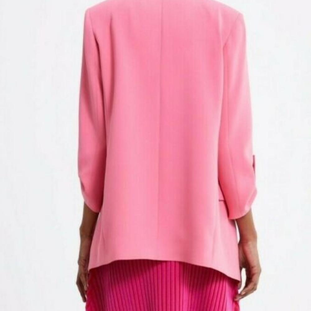 ZARA WOMAN LOOSE-FITTING COLLAR BLAZER WITH LAPEL - Picture 3 of 4